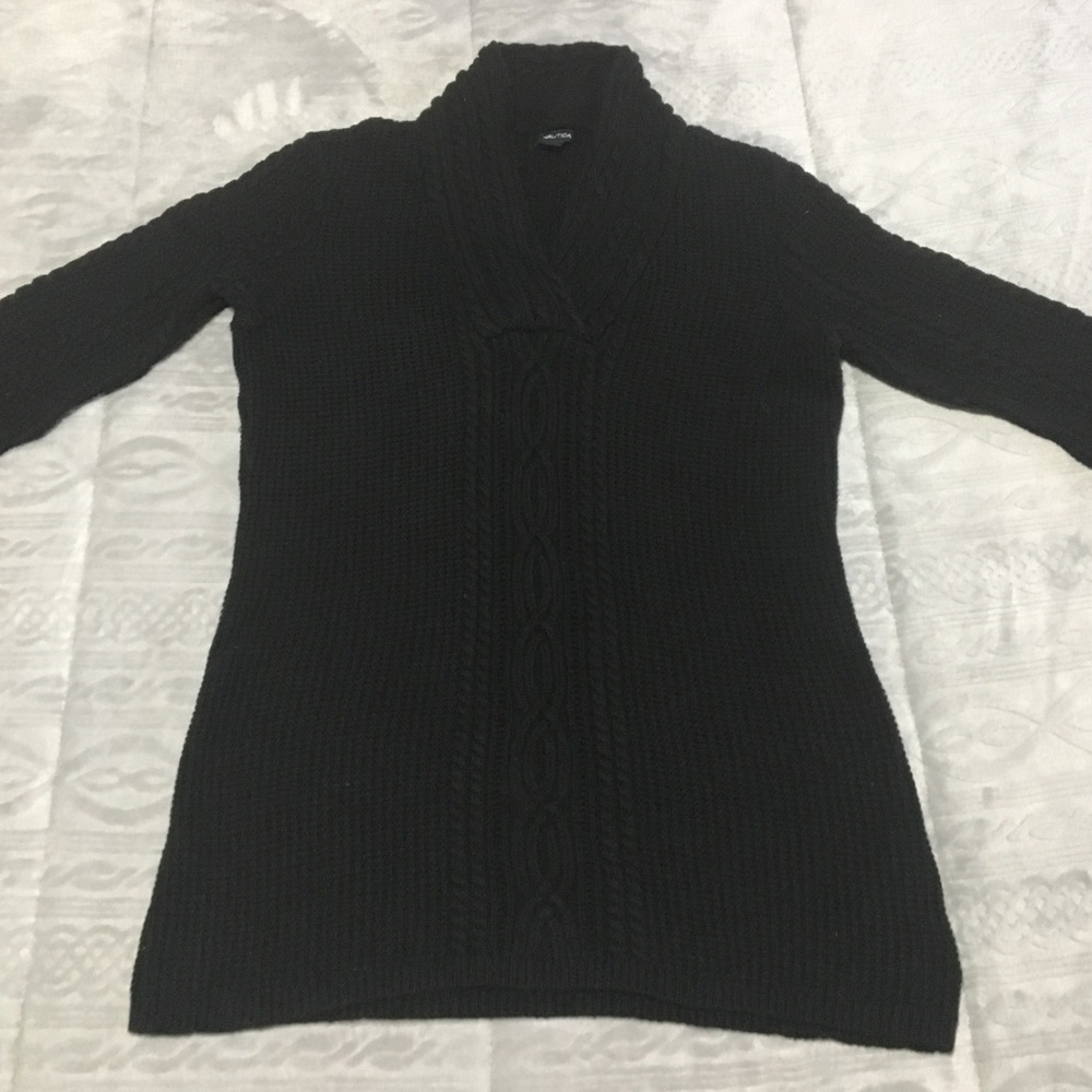 Nautica black knit sweater